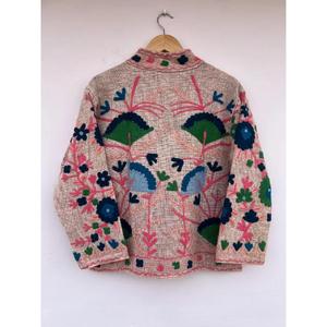 Hot Selling Handmade Knitted Eco-Friendly Cotton Reversible Embroidered Suzani Jacket <b>Duster</b> Outerwear Gift for Her Festive - Product Image 3