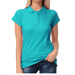 เสื้อโปโลผู้หญิงสีเทาเข้มแขนสั้นสีพื้นผ้าถักลำลองความยาวปกติ - Product Image 6