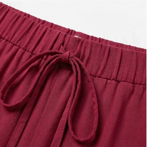 Jupe courte à volants pour femmes, taille élastique, couleur unie, style A, jupe en mousseline décontractée - Product Image 4