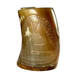 Nouveau design – Chope à boire en corne naturelle Viking – 100 % authentique, écologique, pour bière, avec logo et couleur personnalisables - Product Image 6