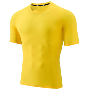 T-shirt de compression pour hommes avec motif loup, séchage rapide, pour la gym, Rash Guard, personnalisable, OEM, vente en gros - Product Image 1
