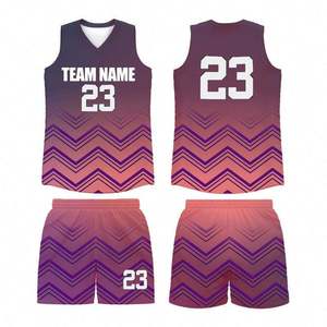 Conjuntos de Ropa de Baloncesto con Jersey de Calentamiento Sublimado de Doble Cara para Hombre, Diseño Más Reciente 2026, Envío Rápido - Product Image 3