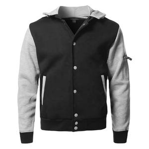 แจ็คเก็ตเลตเตอร์แมนแขนหนังแท้,แจ็คเก็ตขนสัตว์สำหรับผู้ชายและผู้หญิง - Product Image 3