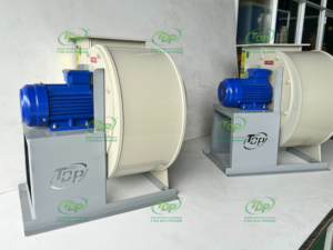 Ventilador Centrífugo de PP Resistente a Ácidos, 0.75kW, Accionamiento Directo - Product Image 1