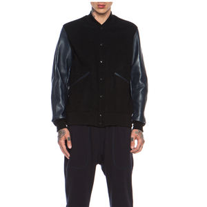 Vestes en laine pour hommes, superbes vestes universitaires en cuir véritable avec manches en cuir, vestes en laine pour hommes - Product Image 1