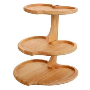 Decoración para Bodas y Estilo Rústico, Bandeja de Madera de 4 Niveles para Servir Alimentos, Soporte para Pasteles, para Bodas, Fiestas de Cumpleaños, Exhibición de Postres - Product Image 6