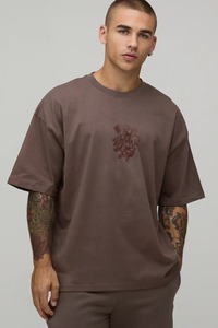 เสื้อยืดโอเวอร์ไซส์ทรงบ็อกซี่ แขนสั้น ผ้าฝ้าย สีพื้น สไตล์ลำลอง สตรีทแวร์ ทรงหลวม สำหรับผู้ชาย - Product Image 2