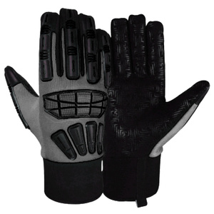 ถุงมือทำงานหนังสังเคราะห์เสริมแรงทนทานต่อแรงกระแทก ได้รับการรับรองมาตรฐาน CE ของ Amara ป้องกันความร้อน ป้องกันการบาด ถุงมือนิรภัย - Product Image 2