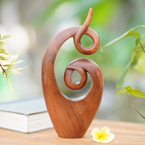 Nouvelles petites sculptures de décor en bois sculptées à la main table en bois figures debout sculpture belle woodcrafts moule - Product Image 1