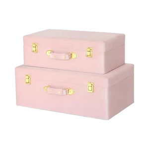 <b>Metal</b> <b>Trunk</b> <b>Storage</b> Box For Cloths & Jewelry Use Lightweight Strong <b>Trunk</b> Box For Home Use With Lock - Product Image 4