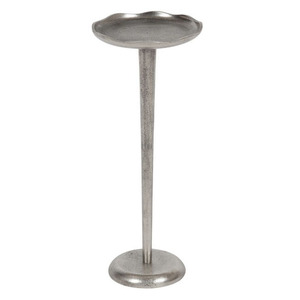 Modern Metal Pedestal Drink <b>Table</b> <b>Round</b> Minimalist Design Indoor Living Room Metal <b>Side</b> <b>Tables</b> - Product Image 1