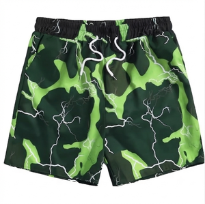 Pantalones Cortos Estampados Personalizados para Hombre, Cintura Elástica Cómoda, Ropa de Playa Informal, Tejido Transpirable de Secado Rápido - Product Image 2