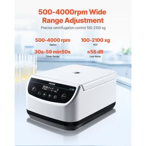 Centrifuga da Laboratorio Elettrica RCFelectric 100-2100xg con 1 Rotore, Capacità Tubi 2/5/10/15/50ml, Bassa Velocità - Product Image 3
