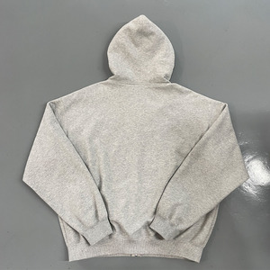 Vente en gros de sweats à capuche en molleton personnalisés de haute qualité, pour hommes, décontractés, coupe classique, respirants, séchage rapide, gris - Product Image 1