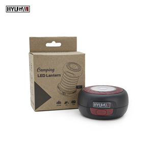Lanterne solaire de camping HYUGA à LED avec crochet de suspension, pliable, rechargeable, 1W, indice IP66, batterie 800mAh, lampe de camping portable - Product Image 6