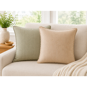 Funda de Cojín de Lino de Lujo con Rayas Teñidas |   Funda de Almohada Decorativa para Sofá, Sillón, Dormitorio y Decoración del Hogar - Product Image 5