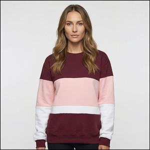 High Quality Fleece Cotton Oversized Drop Shoulder Pullover Sweatshirt Women Hoodies Custom <b>Cropped</b> Crewneck Sweatshirt Women - Product Image 1