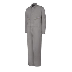 Overol de Trabajo de Algodón Gris para Hombre, Uniforme Antipolvo de Manga Larga, Vista Trasera - Product Image 2