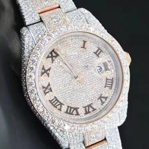 ลดราคาพิเศษ นาฬิกาควอตซ์ผู้ชายดีไซน์ทันสมัย ประดับเพชรโมอิสซาไนต์ เหมาะสำหรับใส่ทำงานและใส่ลำลองทุกวัน - Product Image 5