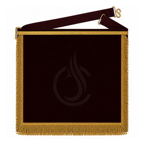 Custom Masonic <b>Master</b> Apron Detailed Embroidery Silk/Velvet Fabric Lightweight Square Shape Comfortable Design for Ceremonial - Product Image 2