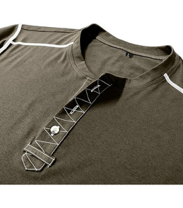 Chemises de sport athlétiques respirantes en toile de coton unie pour hommes, avec logo personnalisé de haute qualité, style gothique, nouvelle collection, fourniture OEM - Product Image 4