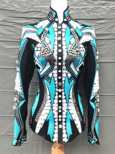 Customized <b>Design</b> Showmanship Horse Jacket Multiple Color Custom Show Jacket Equestrian Clothing at <b>Market</b> Price - Product Image 4