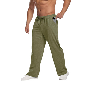 Pantalones Deportivos para Hombre, Color Verde Oliva, Cintura Elástica, con Bolsillos Laterales, Tejido Casual, Peso Medio, Transpirables, para Otoño - Product Image 5