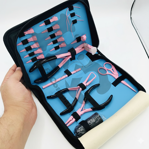 Nuevo Kit de Herramientas Profesionales para Extensiones de Cabello, Alicates de Acero Inoxidable de Grado Quirúrgico, Micro Bread, Impermeables, Comerciales - Product Image 2
