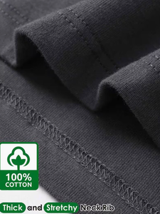 เสื้อยืดแขนยาวผู้ชายผ้าฝ้าย 100% สไตล์วินเทจพร้อมพิมพ์ลายนูน 3 มิติ เสื้อยืดลำลองเรียบง่ายมีสไตล์และสวมใส่สบาย GY-C020 - Product Image 3