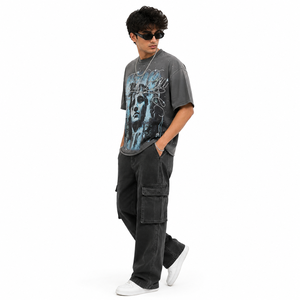 Camiseta Oversize Personalizada Glory de Estilo Urbano, Impresión DTG Premium, con Pedrería, Tela Jersey, Unisex - Product Image 3