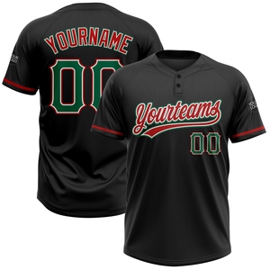 Jersey de Softbol Unisex Personalizado Negro y Azul Claro de Dos Botones, el Más Vendido en la Industria, Venta Directa al Por Mayor - Product Image 4