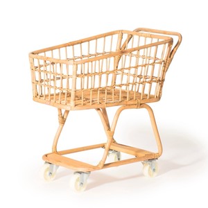Carritos de Supermercado de Ratán Hechos a Mano, Carrito de Compras Ecológico y Natural para Niños Pequeños, Proveniente de Vietnam - Product Image 5
