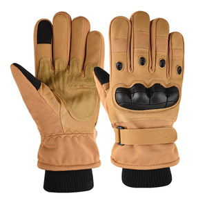 Gants de motocross imperméables OEM, isolés, respirants, avec paume en cuir, protection tactile pour les écrans, pour les professionnels - Product Image 3