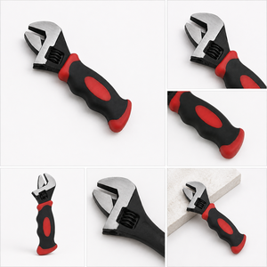 Clé à molette robuste réglable en acier au carbone chromé, à mâchoires réversibles, compacte, avec poignée antidérapante, pour réparations - Product Image 2