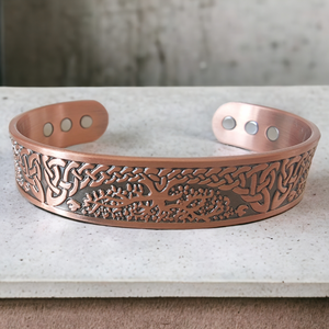 <b>Copper</b> Alloy Cuff <b>Bracelet</b> With Arabic Calligraphy Islamic Religious Design Unisex Adjustable Wrist Jewelry Gift gift men women - Product Image 4