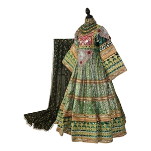 Vestido Afgano Kuchi de Alta Calidad al por Mayor, Vestido Tradicional Indio Banjara con Bordado y Decoración de Encaje, Vestido de Novia Personalizado para Mujer - Product Image 1