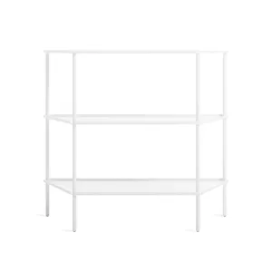 Minimalist White Metal Storage Rack Three-Layer <b>Standing</b> Type for Living Room Sundries Organization Lightweight Design - Product Image 2