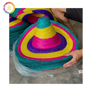 Sombrero de Paja Tejido a Mano de Primera Calidad, Ala Ancha, Protección Solar para la Playa en Verano, Ligero, Transpirable, Precio Accesible - Product Image 1