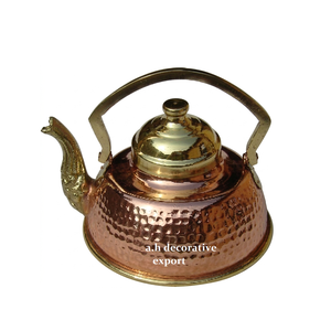 Vintage Style <b>Elephant</b> Spout Copper Teapot Mirror Polished Hammered Copper Water Boiler Artisan Decorative Copper Pot for <b>Gift</b> - Product Image 1