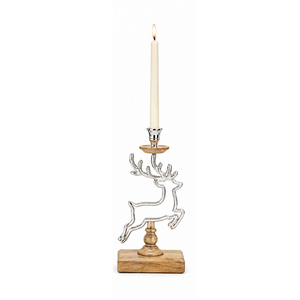 Porte-bougie moderne en spirale pour Noël, support de bougie en métal avec ruban, doré et argenté, centre de table - Product Image 3