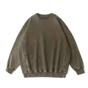 Nouvel arrivage durable : Sweat-shirt à col rond pour homme, qualité supérieure, anti-plis, effet délavé à l'acide - Product Image 2