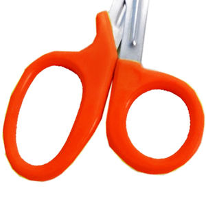 Tijeras para Traumatismos Naranjas, Tijeras Manuales de Emergencia Médica de Acero Inoxidable, Tijeras para Cortar Vendajes para Paramédicos y EMT, Herramienta de Primeros Auxilios - Product Image 3