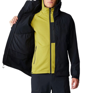 Vestes Softshell de Haute Qualité à Couleur Unie, Design Optimal, Prix de Gros Direct d'Usine, Vestes Softshell pour Hommes - Product Image 3