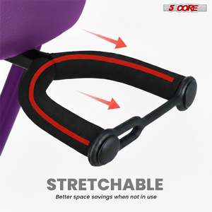 5Core Guitar Stool 3.15" <b>Padded</b> <b>Chair</b> Foldable Heavy Duty Music Seat Built in Foot Rest Guitar Stand - Product Image 4