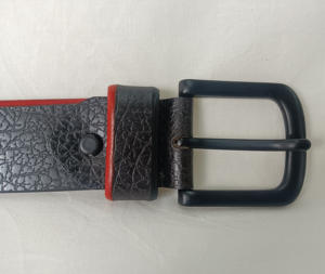 เข็มขัดหนังแท้สีดำสุดฮิตปี 2026 พร้อมหัวเข็มขัดเหล็ก ดีไซน์แบบดิสเทรสลำลอง ราคาประหยัด สวมใส่สบายสำหรับผู้ชาย - Product Image 2