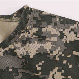 Men's Long Sleeve Camouflage Print T-<b>Shirt</b> O-Neck Slim Fit Quick Dry Knitted Top - Product Image 2