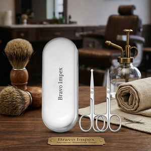 Professional Sharp <b>Barber</b> Scissors Stainless Steel Curved <b>Blade</b> Right-Handed Hair Cutting Shears For Superb Slide Trimming - Product Image 1