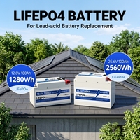 Batterie LiFePO4 12,8 V 200 Ah avec boîtier en tôle, remplacement pour batteries au plomb, longue durée de vie, sans entretien, pour camping-car, caravane et usage marin