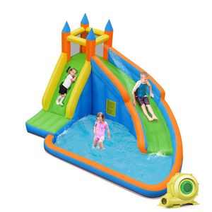 Scivolo d'Acqua Gonfiabile con Soffiatore da 480W per Impianti di Divertimento Acquatico - Product Image 1