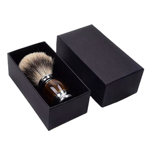 Cepillo de Barba de Madera con Mango Metálico y Pelo de Texugo Silvertip, Personalizado con Logotipo, Venta al por Mayor 2026n - Product Image 3
